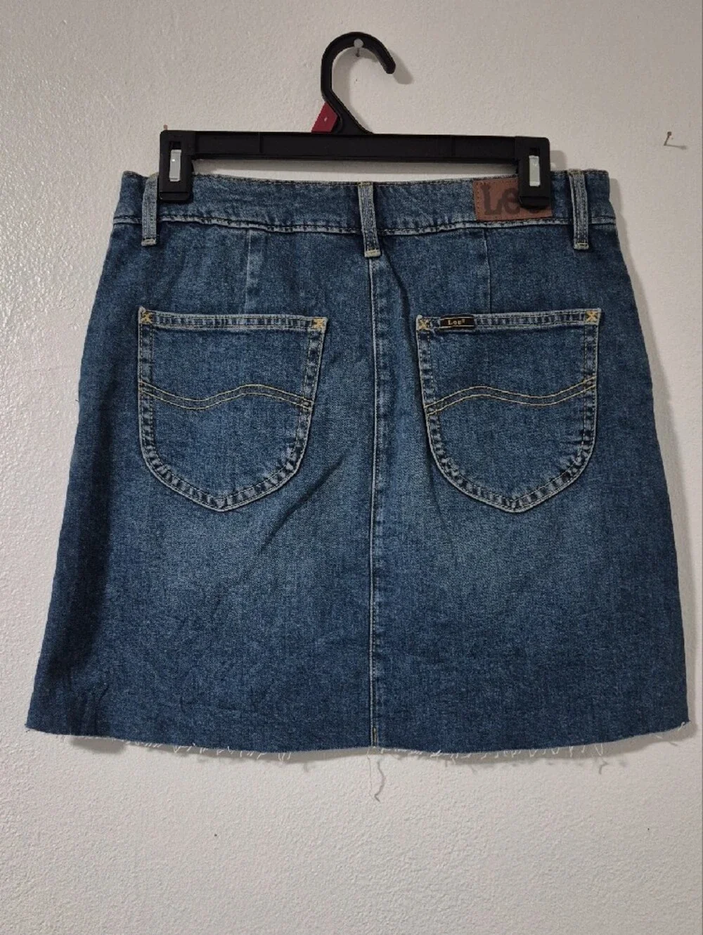 Lee Heritage Denim Pleated Mini Skirt